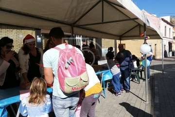 Desangelada clausura de la campaña de recogida juguetes en Telde (Foto Antonio Alí y TA)